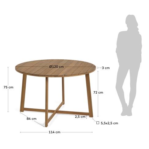 La Forma - Dafne round garden table  Ø 120