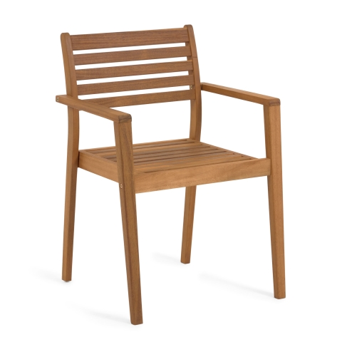 La Forma - Hanzel solid acacia garden chair