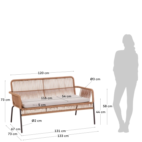 La Forma - Samanta 2- seater sofa