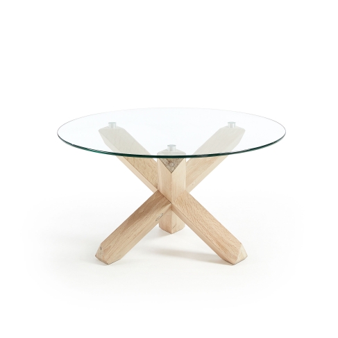 La Forma - Lotus glass coffe table Ø 65 cm