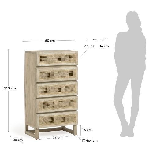 La Forma - Rexit chest of 5 drawers