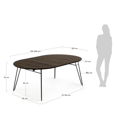 La Forma - Milian extendable table Ø 120