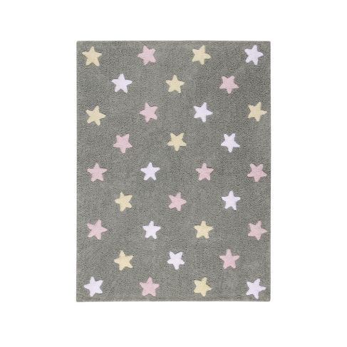 LORENA CANALS - Tricolor Stars Grey - Pink